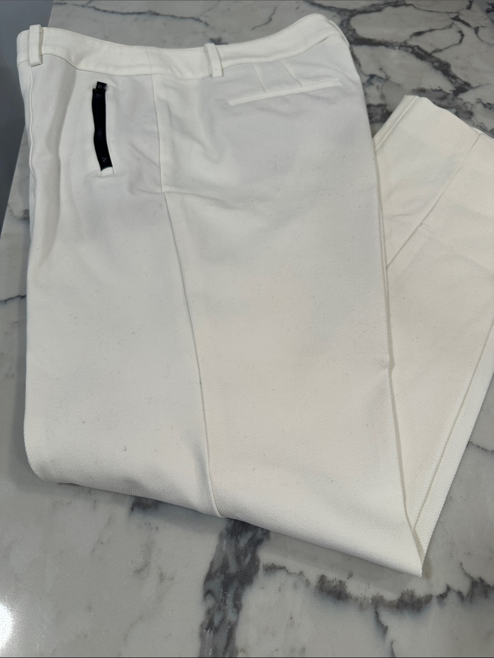 Women’s White Tailored Pants - Clean Classic Fit